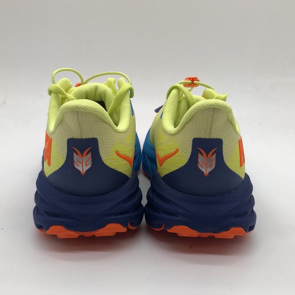 Hoka Y SpeedGoat 5 Youth Green/Blue/Orange 1134470 CGVO New with box No Lid - Picture 5 of 6
